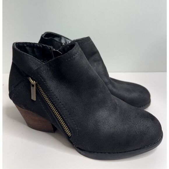 Bella Vita Booties Size 6 Black Comfort Boots Stacked Heel Padded Insole - Picture 3 of 8